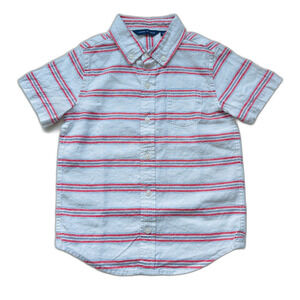 Janie and Jack Striped Linen Shirt Size 5
